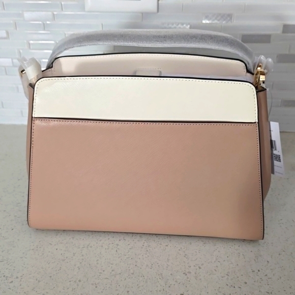 Kate Spade Madison Colorblock Saffiano Leather Satchel, Toasted Hazelnut - Picture 8 of 10